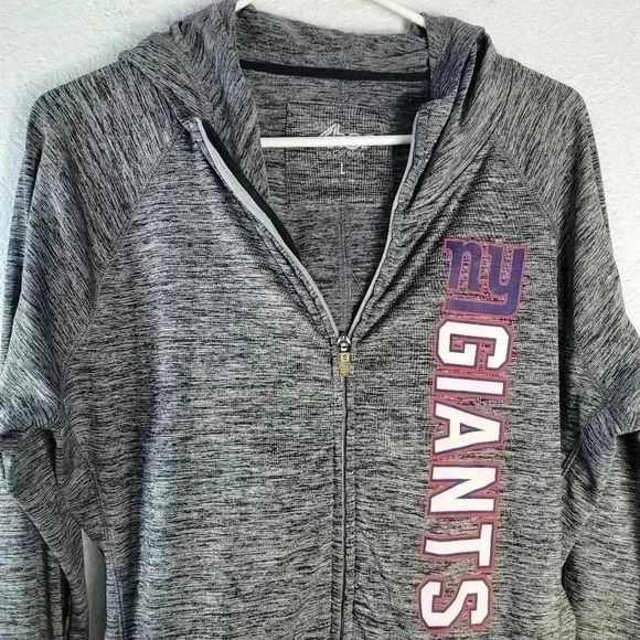 New York Giants Women’s Full Zip Up Jacket Hoody G-III by Carl Banks  LG - Picture 3 of 7